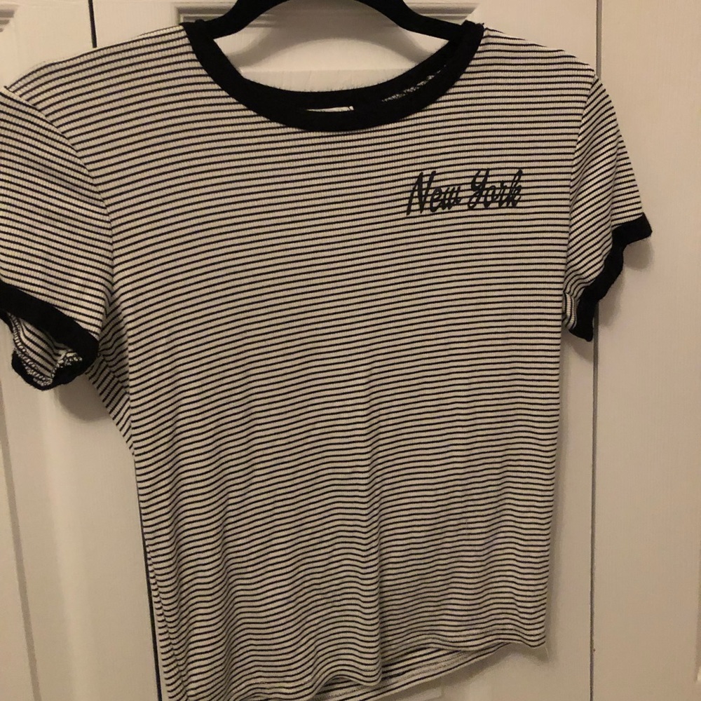new york cropped t-shirt